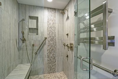 Shower Niche with Tile Accents